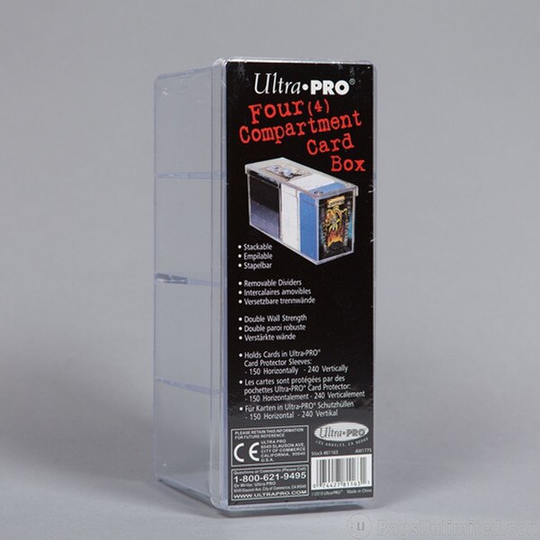 Polystyrene Trading Card Box - 4 Co